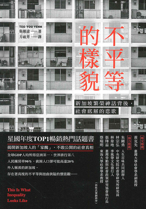不平等的樣貌:新加坡繁榮神話背後,社會底層的悲歌